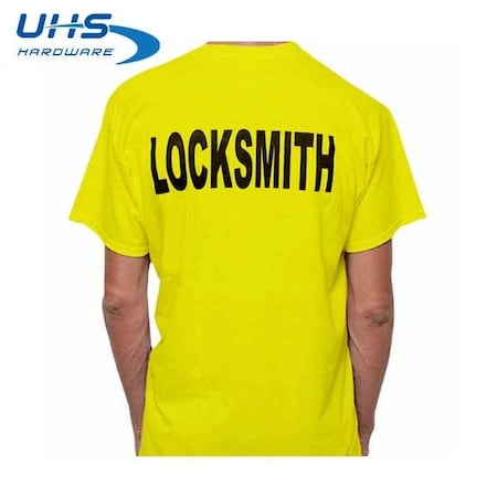 Uhs Hardware T-Shirt For Locksmiths-Fluorescent Yellow TS-FLUOR-L